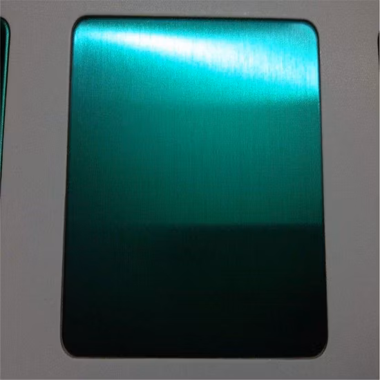 Feuille d'acier inoxydable 304, bord de feuilles d'acier inoxydable, série de surfaces de touches chaudes, plaque technique plate, couleur RoHS en Chine